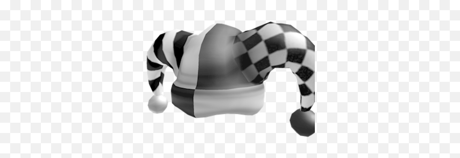 Black White Jester Hat - Roblox Jester Hat Png,Jester Hat Png