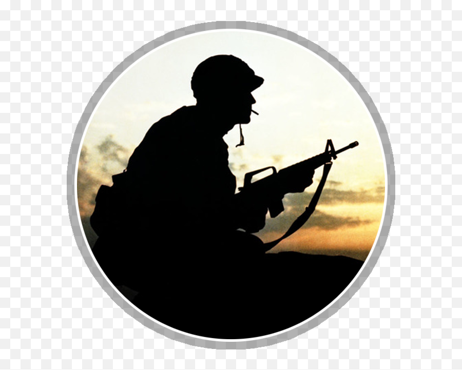 Operation Cross Eagles 1968 Clipart - Military War Silhouette Png,Vietnam Helmet Png