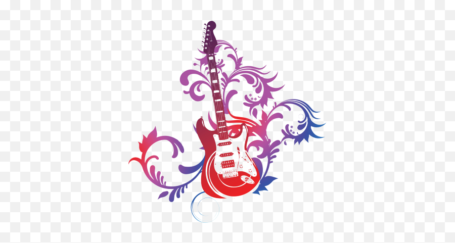 Free Guitar Vector Psd Graphic - Transparent Guitar Art Png,Guitar Vector Png