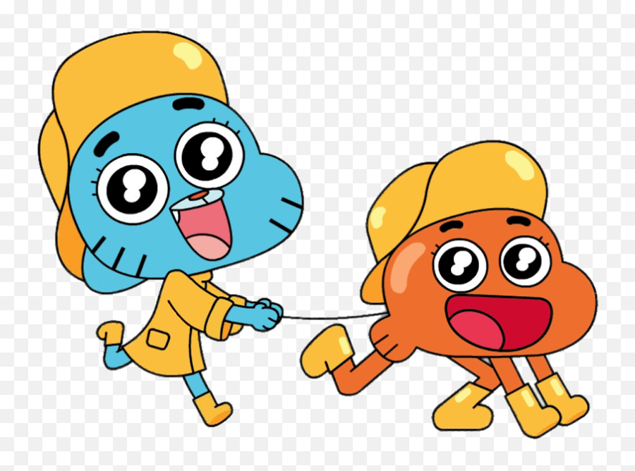 Check Out This Transparent Gumball And Darwin Rain Clothes - Amazing World Of Gumball Png,Clothes Png