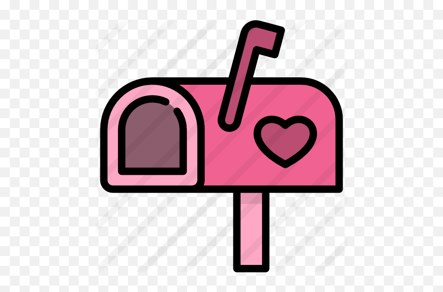 Mailbox - Free Interface Icons Pink Mailbox Transparent Icon Png,Mailbox Transparent