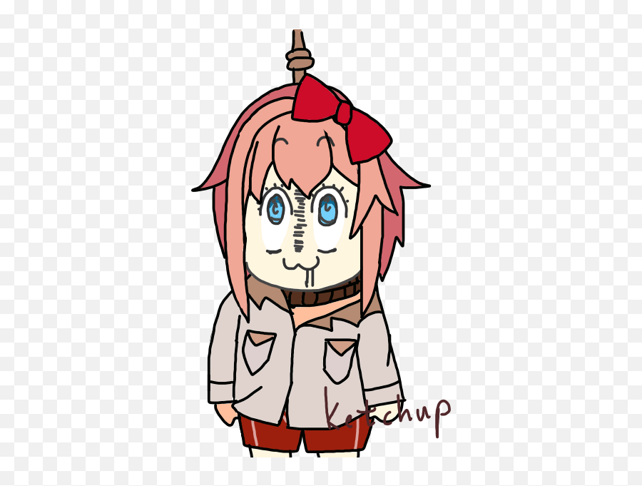 Sayoritwitter - Cartoon Png,Sayori Hanging Png