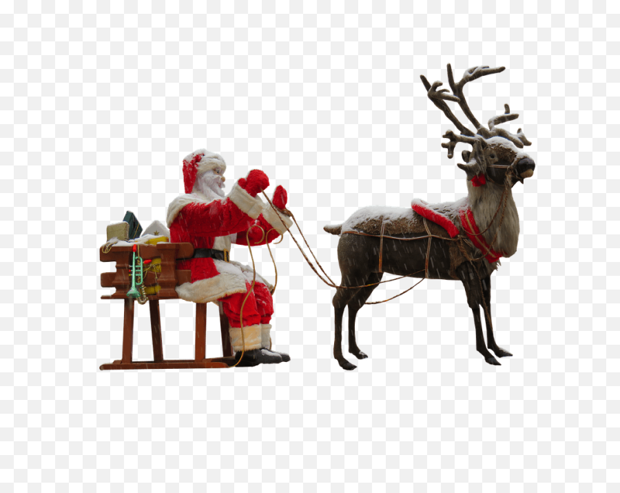 Santa Claus Deer Png Hd Transparent Background Image - Lifepng Transparent Santa Claus Reindeer,Deer Transparent Background