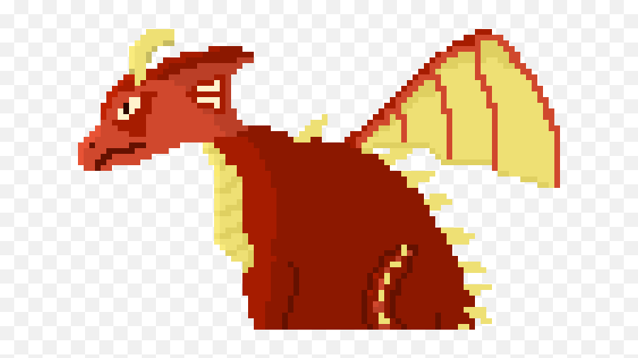 Adult Fire Dragon Pixel Art - Cartoon Png,Fire Dragon Png