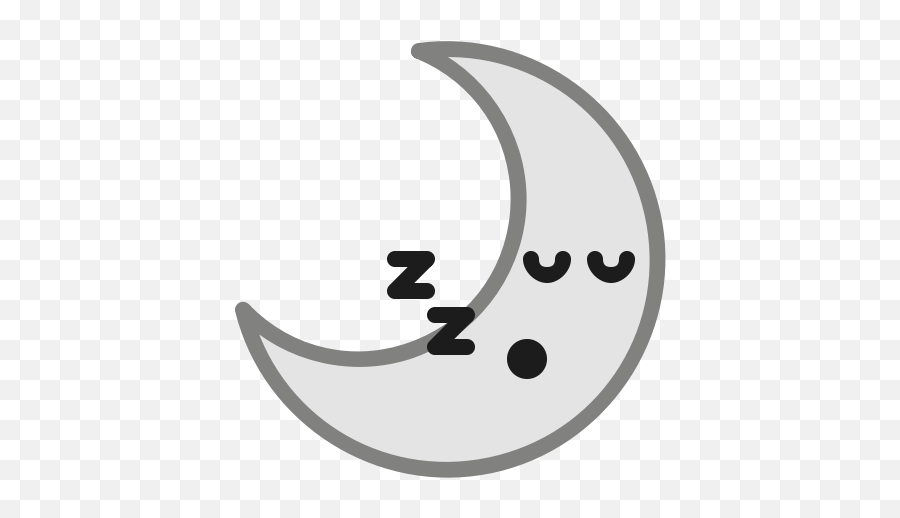 Emoticon Moon Night Sleepy Smiley Weather Icon - Weather Emoticon Png,Moon Icon Png