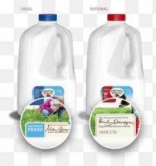 Organic Valley Local And National Milk - Plastic Bottle png