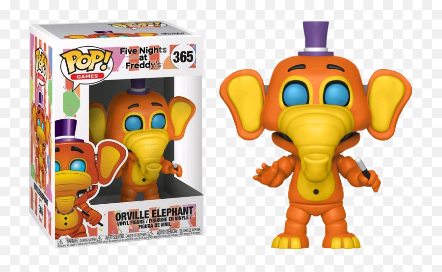 Freddy Fazbearu0027s Pizzeria Simulator - Orville Elephant Pop Vinyl Figure Funko Pop Fnaf Png,Freddy Fazbear Png