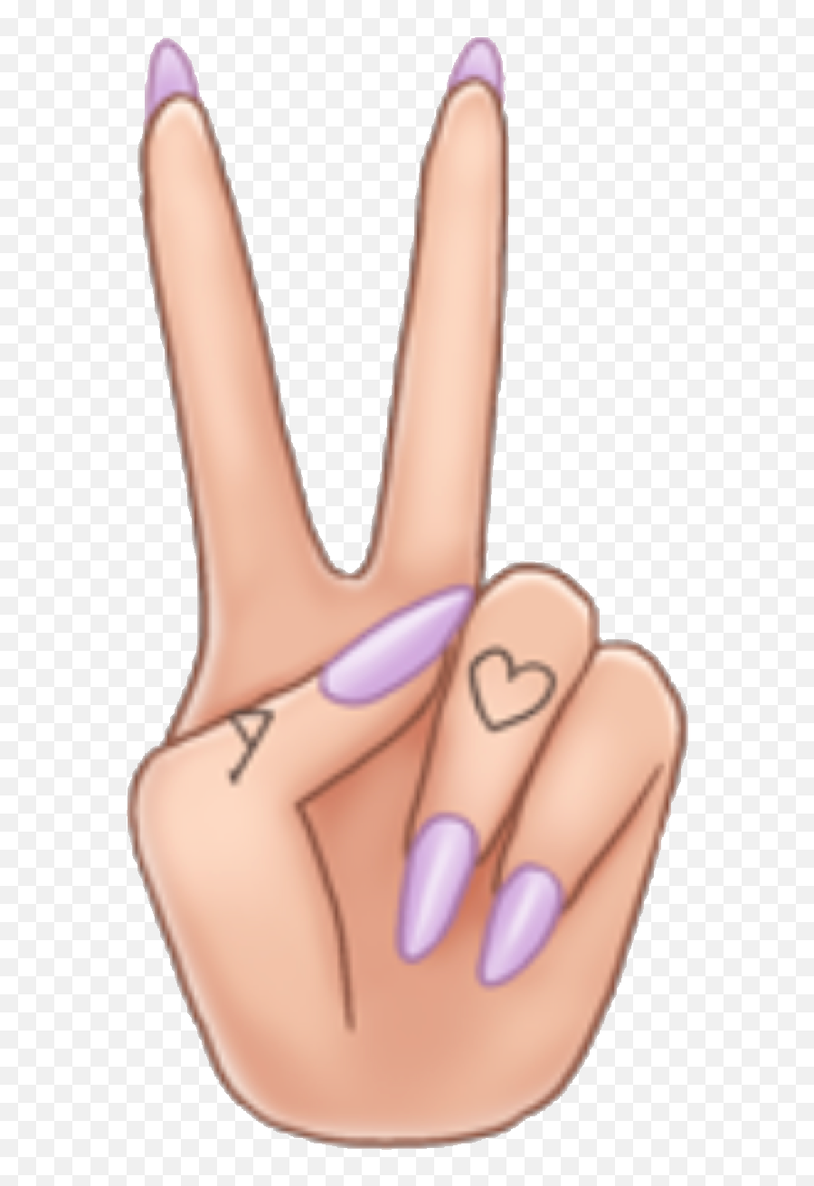 Arimoji Peace Peacesign Nails Tattoo Fingertattoo Hand - Emoji Hand Peace Sign Png,Peace Sign Emoji Png