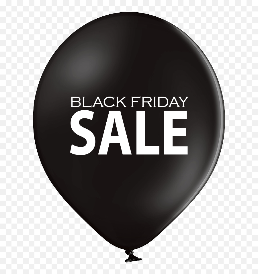 Latex Preprinted Black Friday Sale Balloons 12 - Black Friday Balloon Png,Black Balloon Png