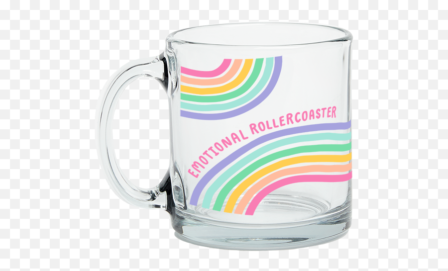 Emotional Rollercoaster Glass Mug - Emotional Rollercoaster Glass Mug Png,Roller Coaster Transparent