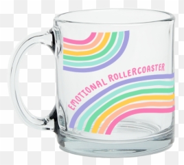 Emotional Rollercoaster Glass Mug - Emotional Rollercoaster Glass Mug Png,Roller Coaster Transparent