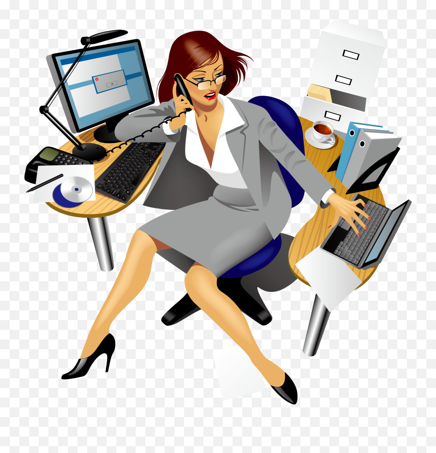 Vector Stock Secretary Office Clip Art - Clipart Secretary Png,Office People Png