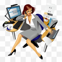 Vector Stock Secretary Office Clip Art - Clipart Secretary Png,Office People Png