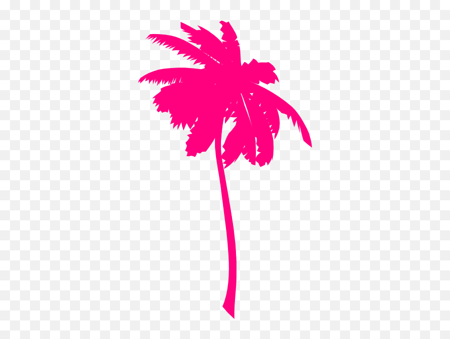 Vector Palm Trees Clip Art - Palm Tree Pink Vector Png,Palm Tree Vector Png