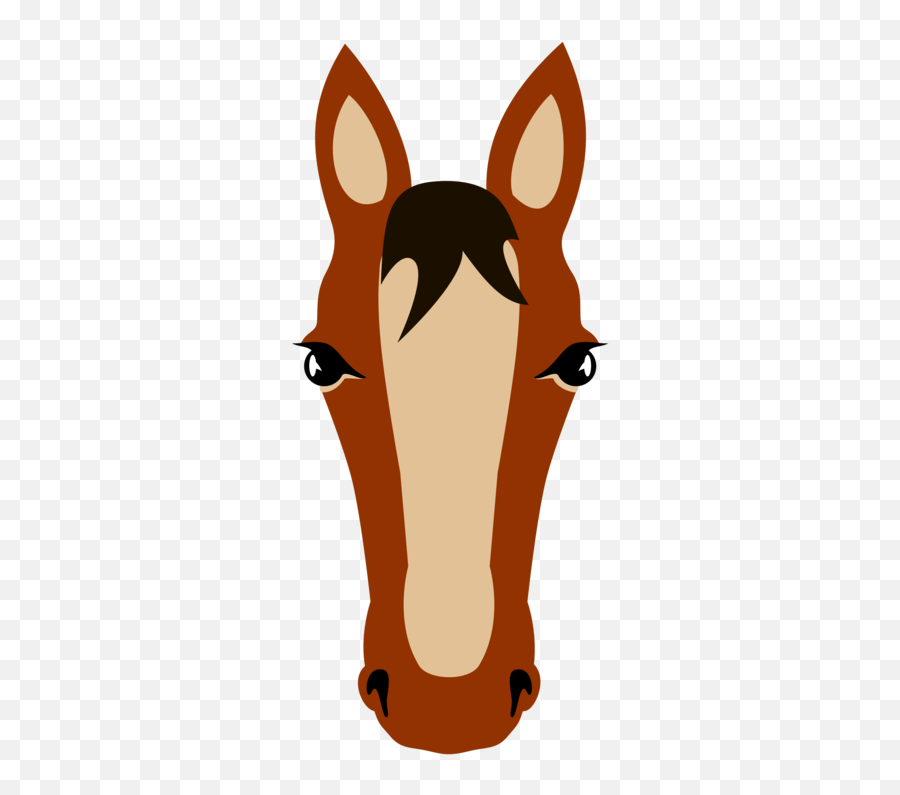 Head Deer Carnivoran Png Clipart - Clipart Cartoon Horse Head,Horse Mask Png