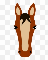Head Deer Carnivoran Png Clipart - Clipart Cartoon Horse Head,Horse Mask Png