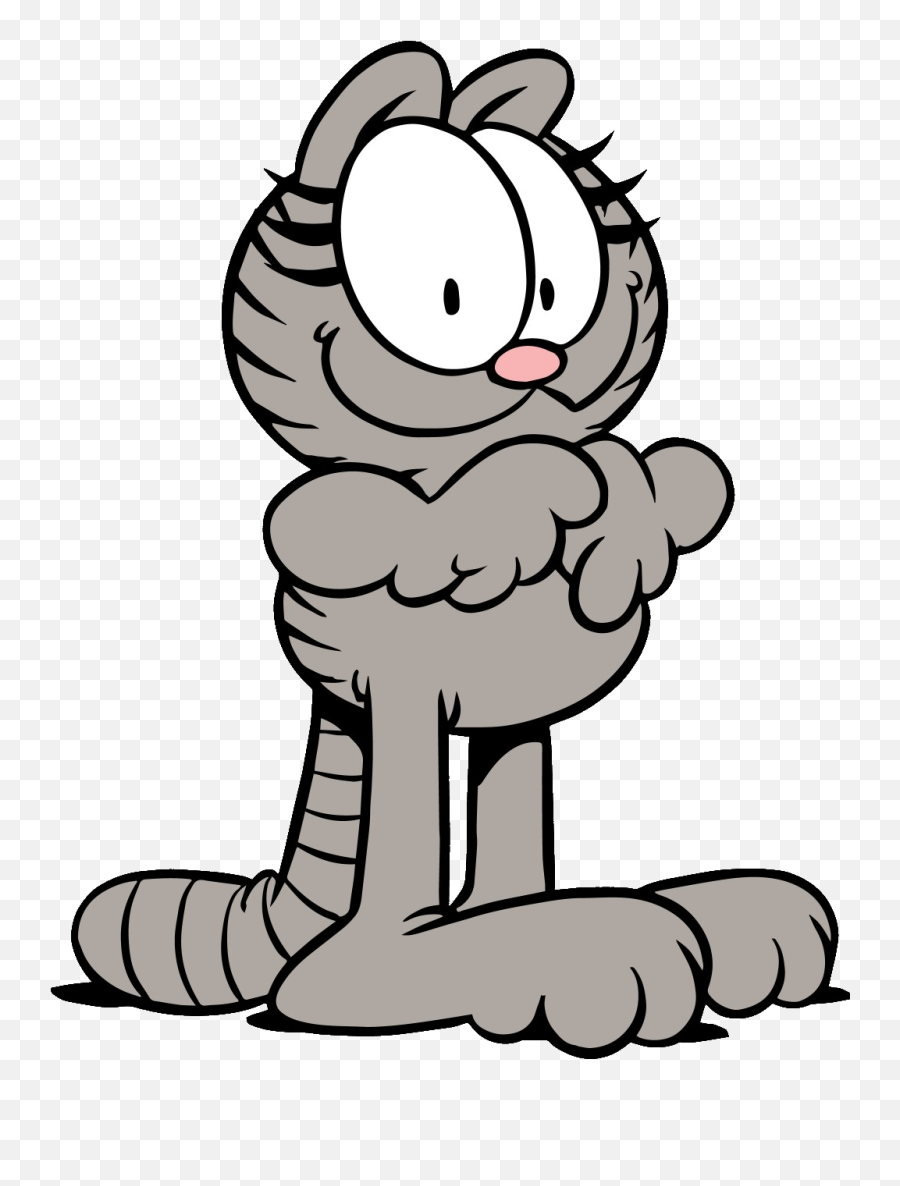 Grey Cat From Garfield Transparent Png - Garfield Grey Cat,Garfield Transparent