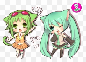 Chibi Miku Png - Gumi Vocaloid Rin Y Len Kagamine Kaito Chibi