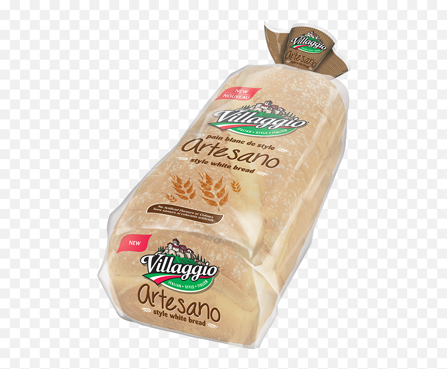 Villaggio Artesano Style White Bread - Villaggio Bread Png,White Bread Png