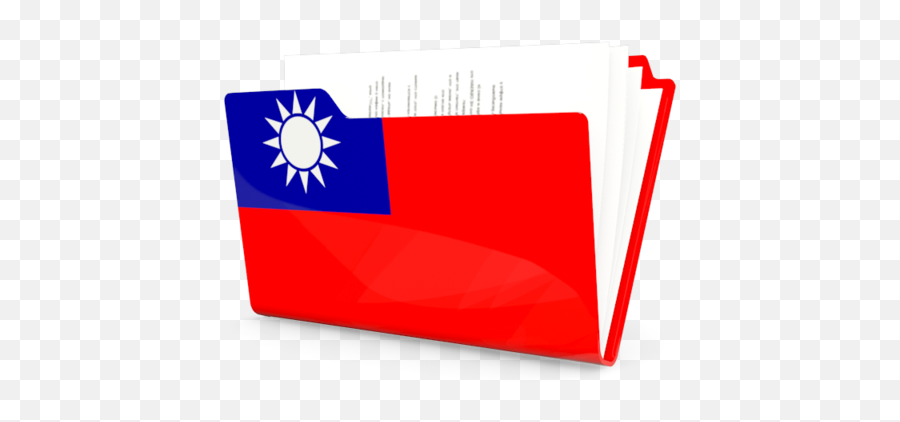 Download Hd Illustration Of Flag Taiwan - Taiwan Folder Taiwan Flag Png,Folder Icon Download