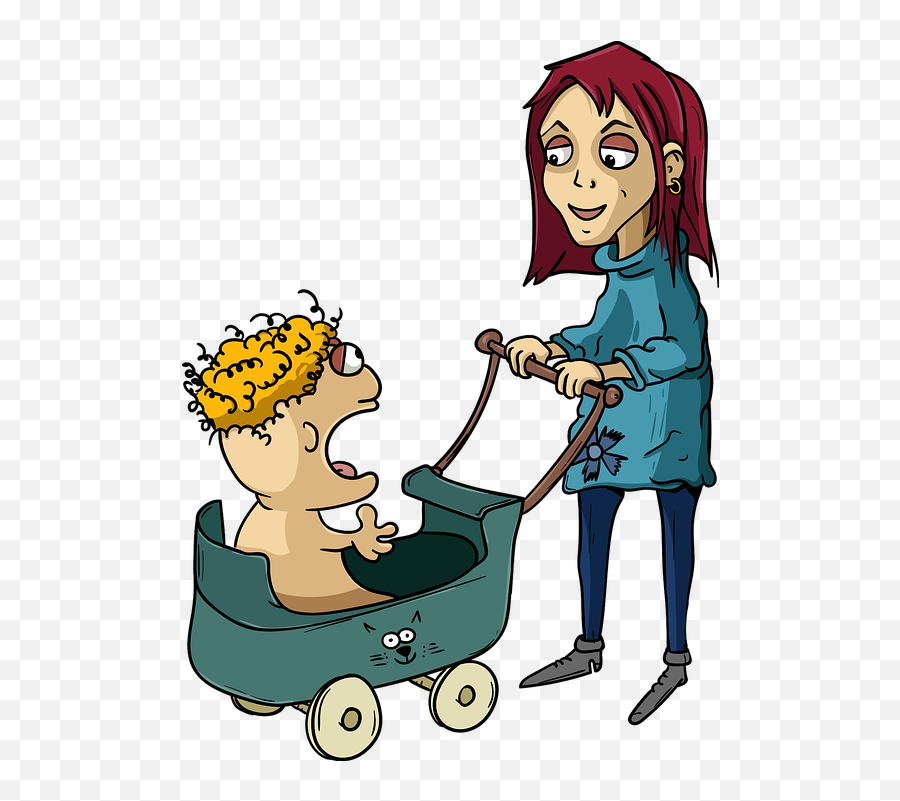 Baby Mom Pram - Free Vector Graphic On Pixabay Funny Mommy And Baby Png,Parent Png