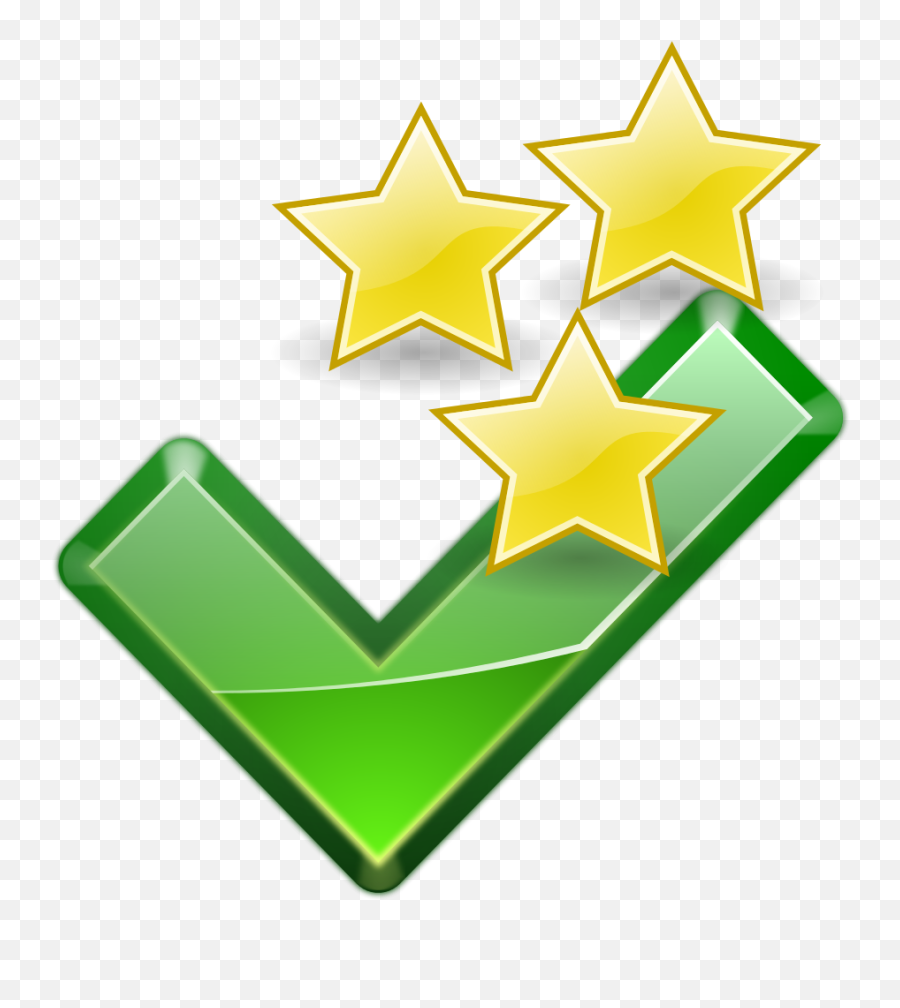 Starred Checkmark Multiple Stars - Language Png,Ok Icon Png