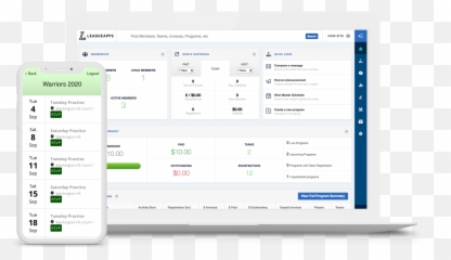 Leagueapps - Sports u0026 Team Management Software Vertical png