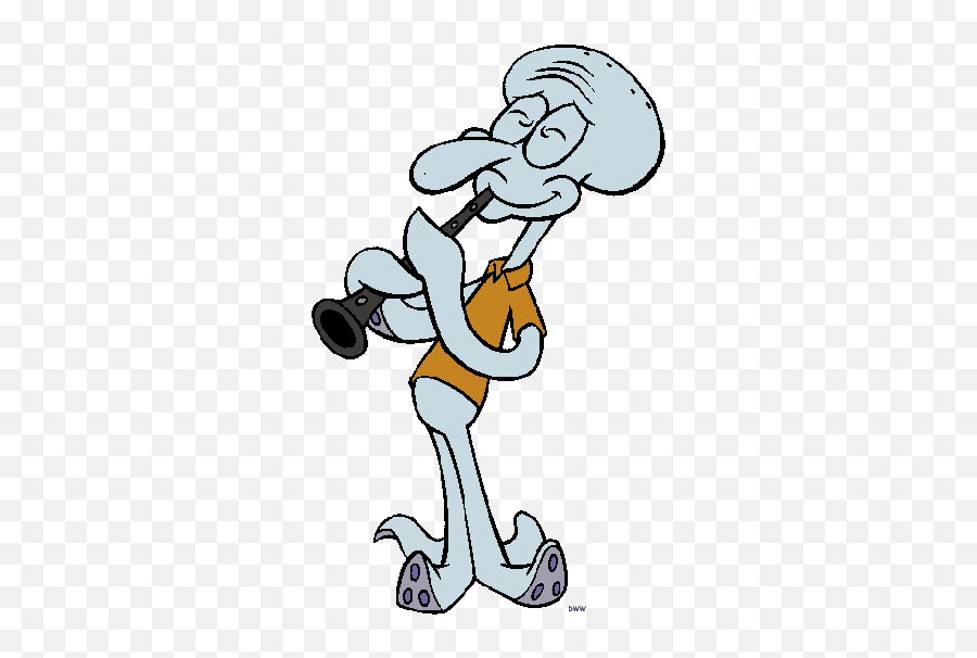 Squidward From Spongebob - Squidward With Clarinet Png,Squidward Icon