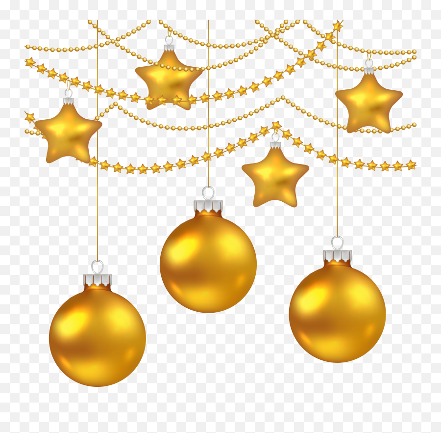 Yellow Christmas Ornaments Png - Christmas Golden Ball Png Yellow Christmas Ball Png,Ornaments Png