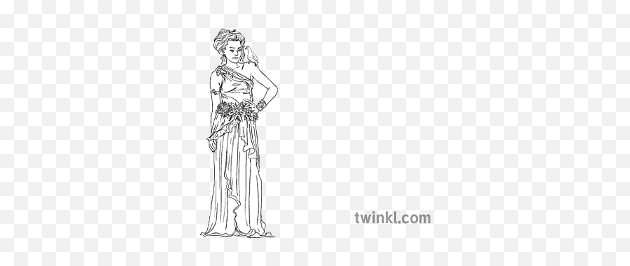 Aphrodite Bandia Love Dove Woman Dress Greek Mythology Mps - Standing Png,Aphrodite Icon