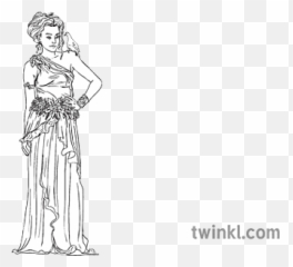 Aphrodite Bandia Love Dove Woman Dress Greek Mythology Mps - Standing png
