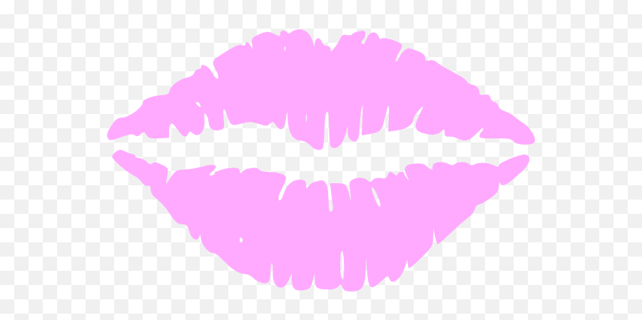 Transparent Lips Clip Art - Lips Black And White Clipart Png,Kiss Transparent