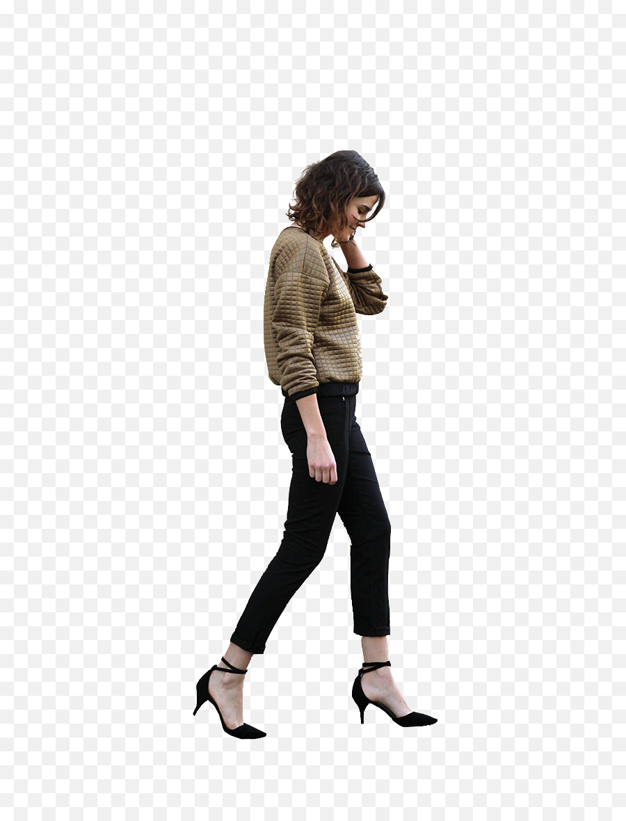 Download Woman Walking Cutout More - People Png Stairs,People Walking Png