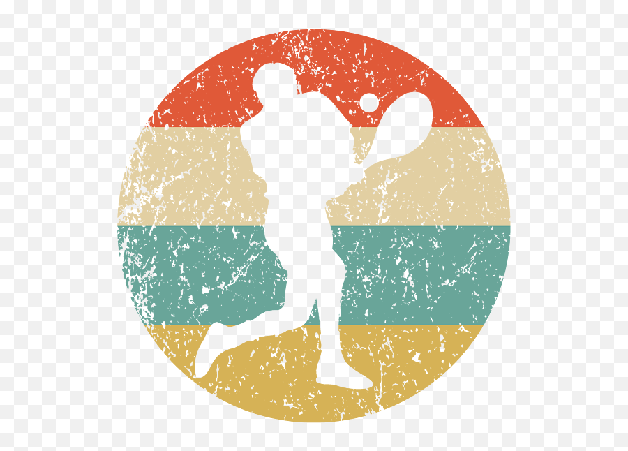 Tennis Vintage Retro Player Circle Icon Sticker For - For Tennis Png,Tennis Icon Transparent
