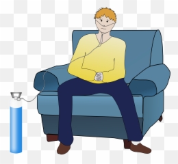 Drawing Of Man With Oxygen Mask Free Image Download - Copd Patient Clipart png