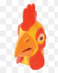Adult Chicken Mask - Chicken Mask Transparent Background Png,Rubber Chicken Png