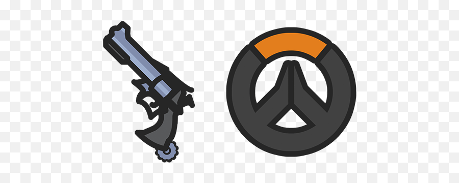 Overwatch Mccreeu0027s Peacekeeper Revolver Cursor U2013 Custom - Cursor Gun Png,Overwatch Barbarian Icon