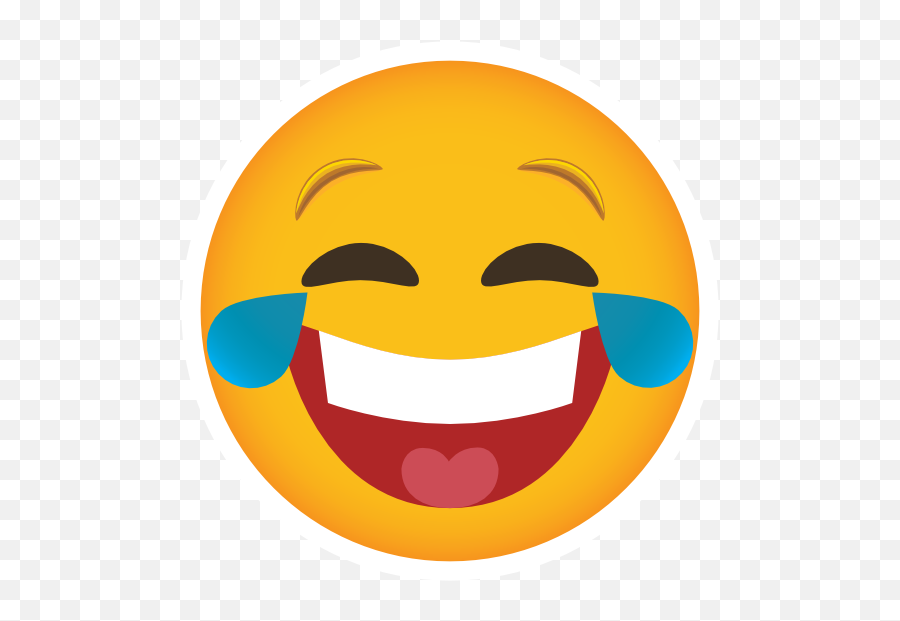 Phone Emoji Sticker Laughing Out Loud - Sticker Laugh Out Loud Png,Lol Emoji Icon