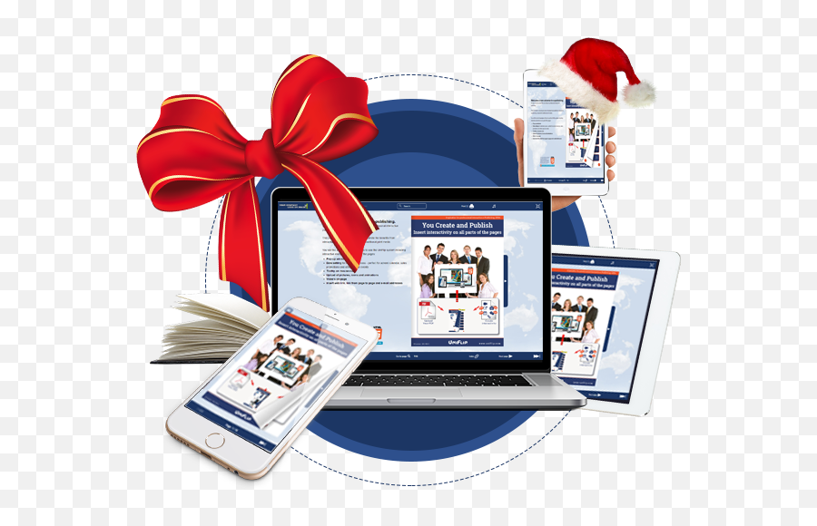 Create And Design Online Christmas Magazine U0026 Catalog From Pdf - Web Page Png,E Magazine Icon