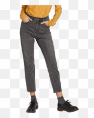 Jeans - Edge of the World Neri Slim Fit Donna png