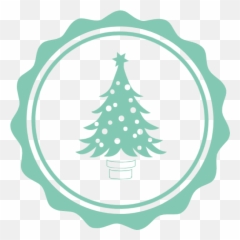 Free Online Christmas Tree Badge Logo Vector For - png