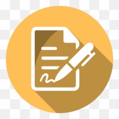 Icon Of A Piece Paper Pen - And Png