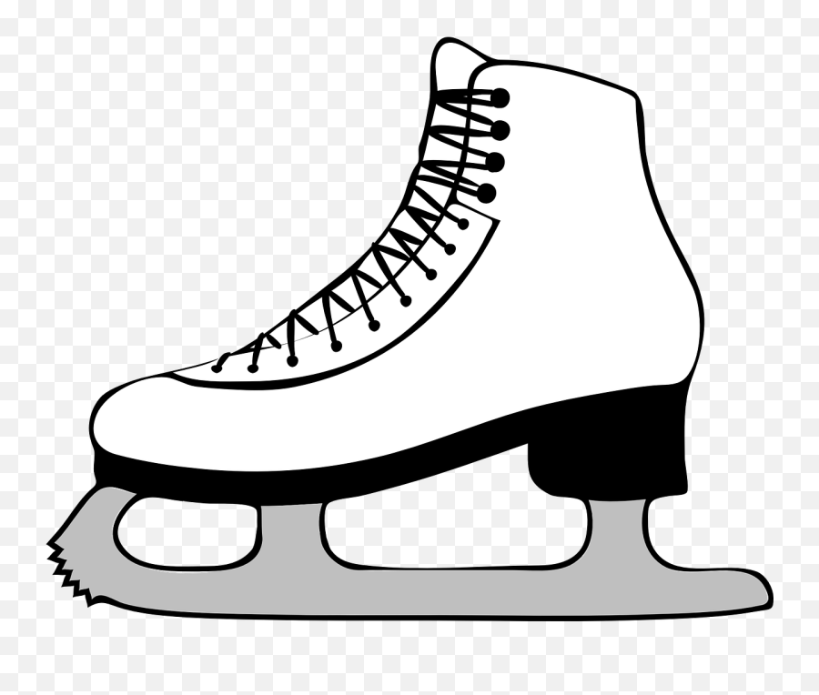 Ice Skating Boots Clipart - Figure Skate Clipart Png,Ice Skates Png