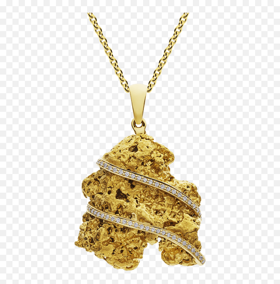 Diamond Nugget Pendant - Locket Png,Gold Nugget Png