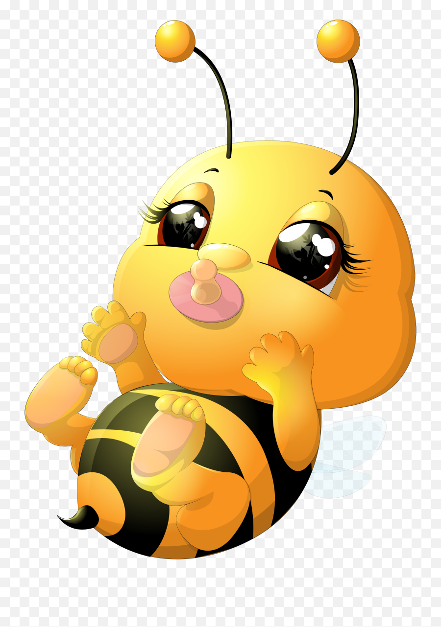 Bees Transparent Baby Cartoon - Baby Bee Cartoon Png,Bee Transparent Background