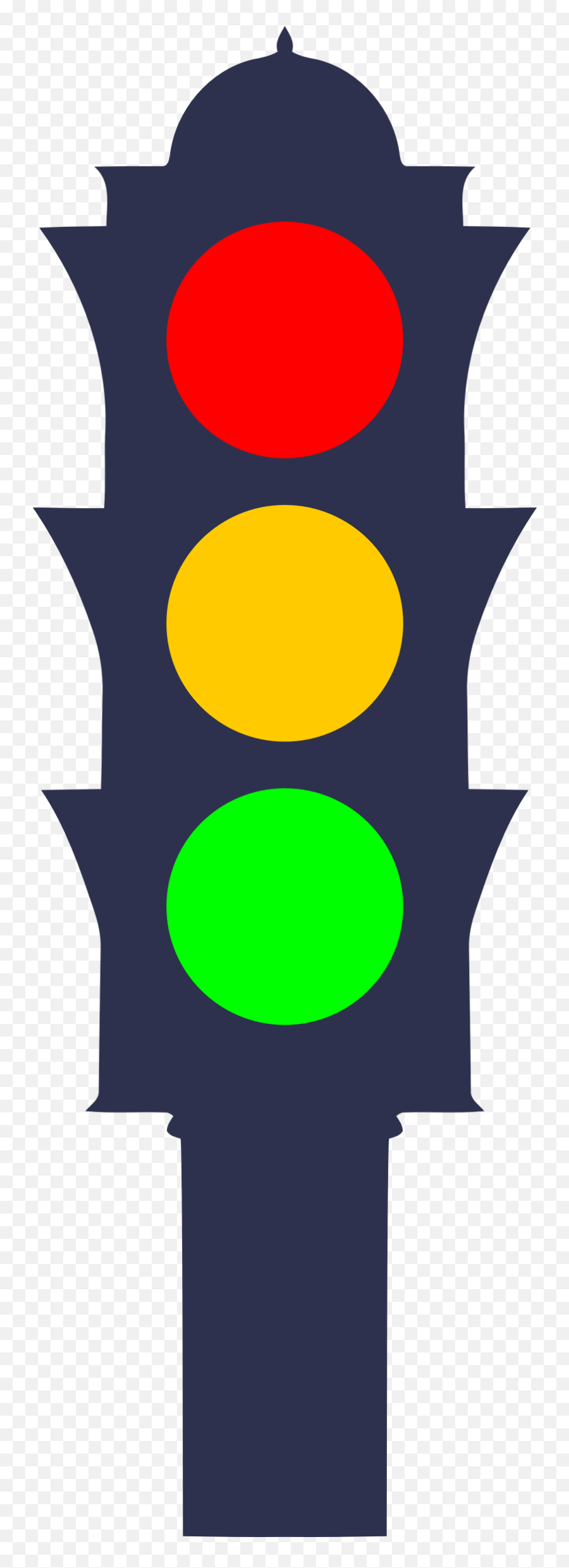 yellow traffic light clipart free