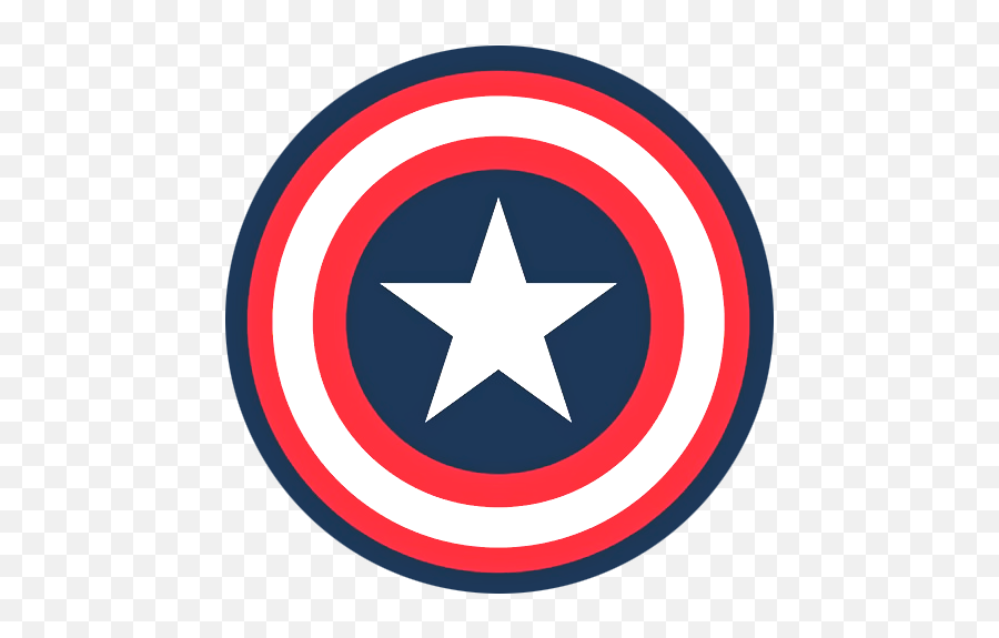 Captain Ameriaca Shield Logo Printed Popsocket - Avengers Stickers Cut Out Png,Shield Logo Transparent