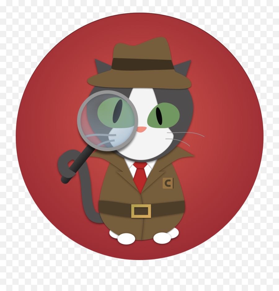 Cat Clipart Detective - Detective Cats Png Download Full Arsenal Tube Station,Cats Png