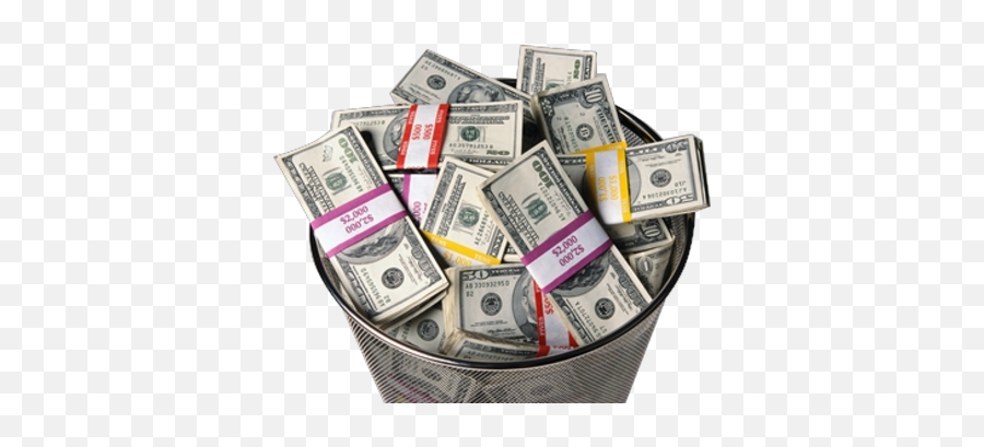 Download Tax Boardu0027s Furniture Bill Skyrockets - Money In Money In A Trash Can Png,Trash Can Transparent Background