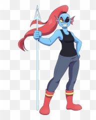 Undyne - Undyne From Undertale Png,Undyne Png